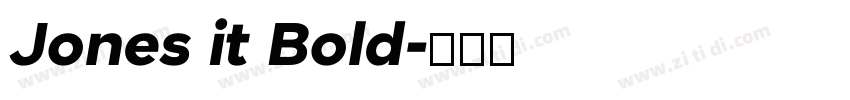 Jones it Bold字体转换